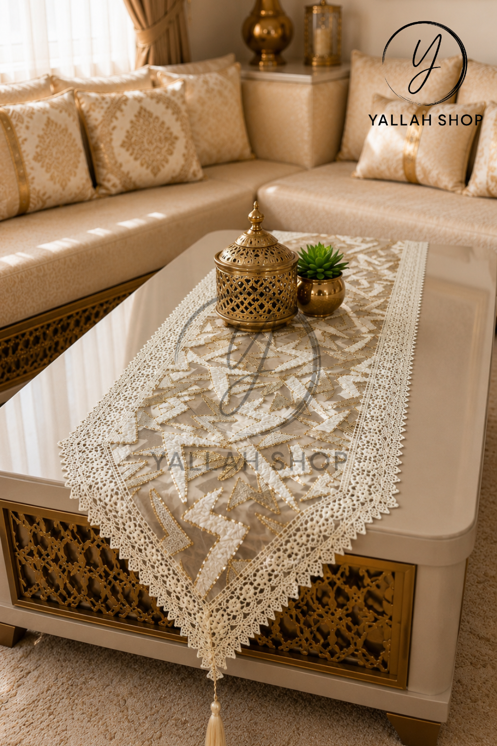 ✨ شومان دو طابلة فاخر بتصميم عصري وأنيق ✨ chemin de table 1m80