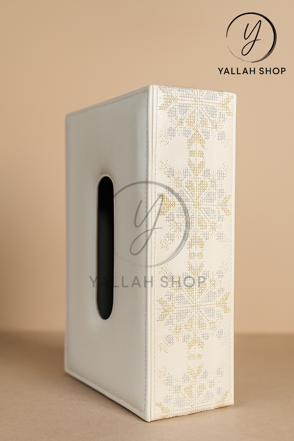 ✨ علبة مناديل فاخرة بتطريز راقٍ Boite kleenex brodée